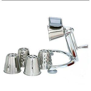 XL2000 Vegetable Chopper Stainless Mandoline Slicer Grater Shredder 4 Cones NEW